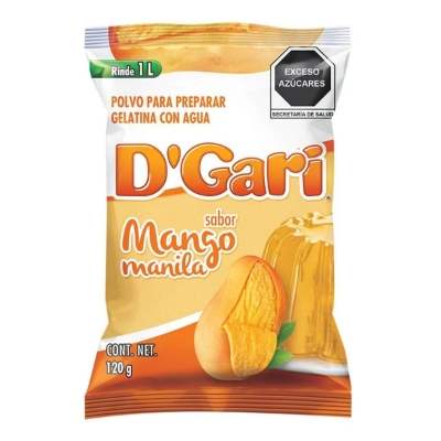 Imagen de Gelatina De Agua D'Gari Mango 120 GRS