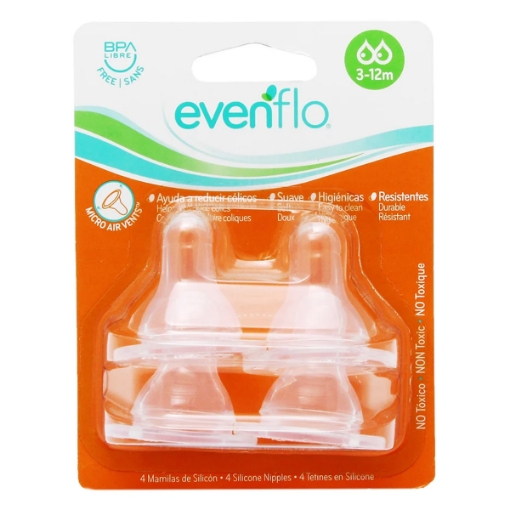 Imagen de Mamila Evenflo Silicon Std  4 PZS