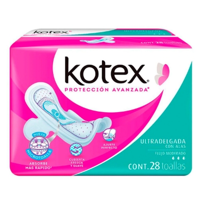 Imagen de Toallas Femeninas Kotex Ultra Delgada Con Alas 10 PZS