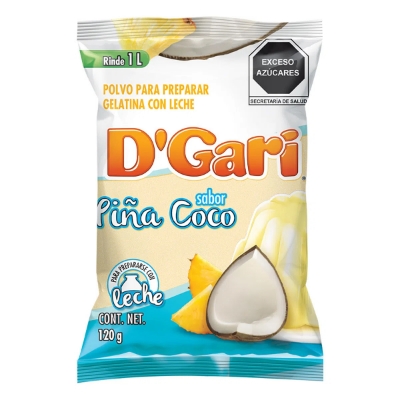 Imagen de Gelatina De Leche D'Gari Piña Coco 120 GRS