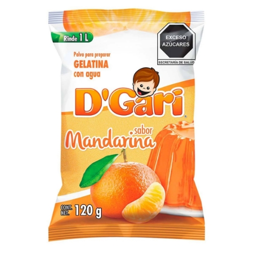 Imagen de Gelatina De Agua D'Gari Mandarina  120 GRS