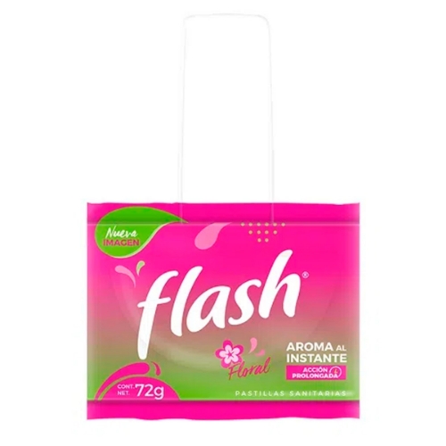 Imagen de Pastilla Sanitaria Flash Floral Con Gancho  72 GRS