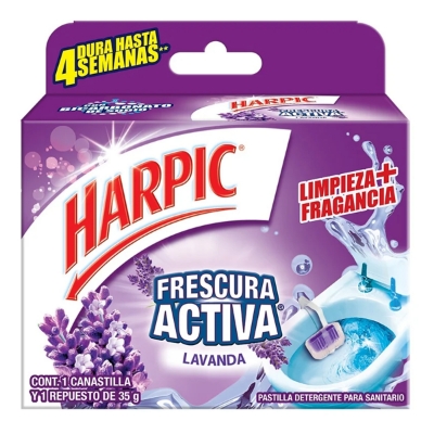 Imagen de Pastillas Sanitarias Harpic Frescura Activa Lavanda 35 g