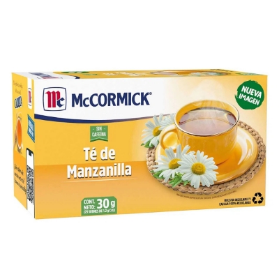 Imagen de Té Mccormick Manzanilla 25 PZS