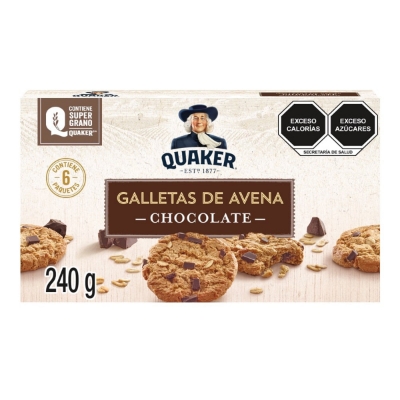 Imagen de Galleta Quaker Avena Chocolate 240 GRS