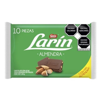 Imagen de Chocolate Larin Almendras 24 GRS