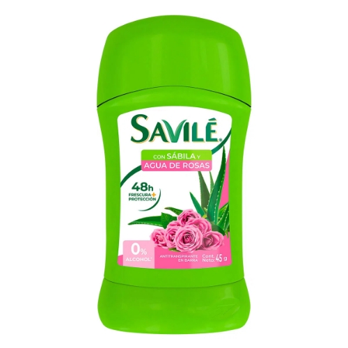 Imagen de Desodorante Savilé Agua De Rosas En Barra Para Mujer  45 GRS