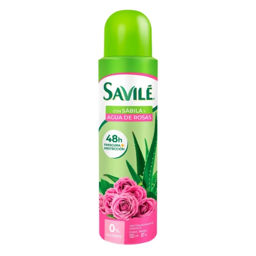 Imagen de Desodorante Savilé Agua De Rosas En Aerosol Para Mujer  150 MLL