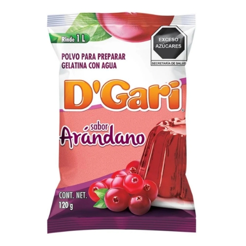 Imagen de Gelatina De Agua D'Gari Arandano  120 GRS