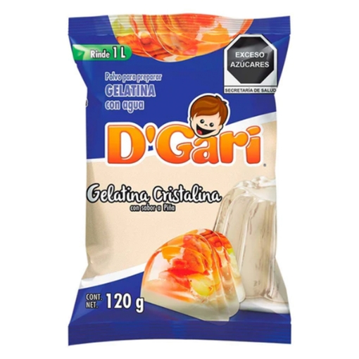 Imagen de Gelatina De Agua D'Gari Cristalina  120 GRS