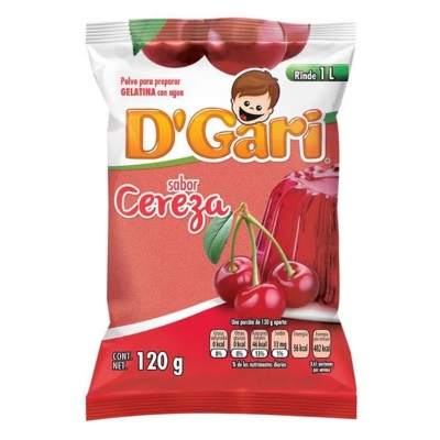 Imagen de Gelatina De Agua D'Gari Cereza 120 GRS