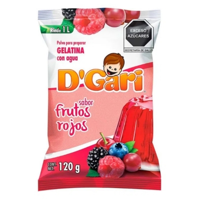 Imagen de Gelatina De Agua D'Gari Frutos 120 GRS