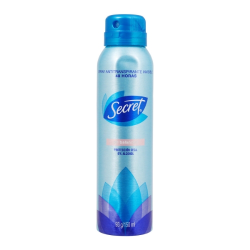 Imagen de Desodorante Secret Ph Balanced En Aerosol Para Mujer  150 MLL
