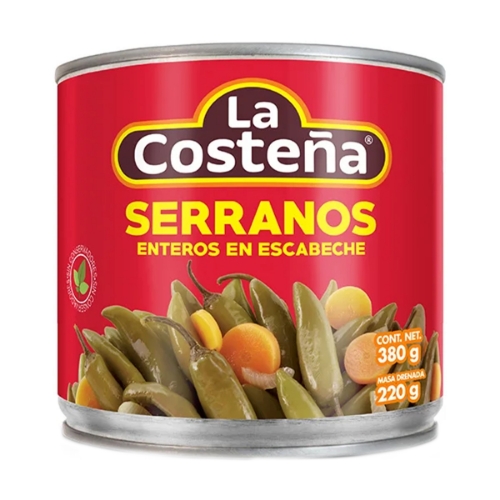 Imagen de Chiles Serranos La Costeña  380 GRS