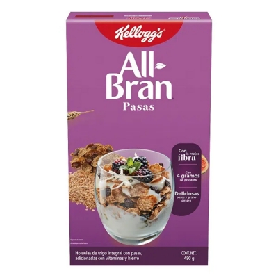 Imagen de Cereal Kellogg'S Allbran Pasas 490 GRS