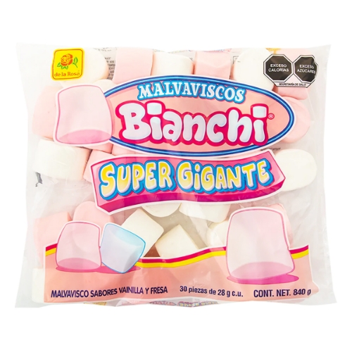 Imagen de Malvavisco Bianchi Gigante Rosa Y Blanco  30 PZS