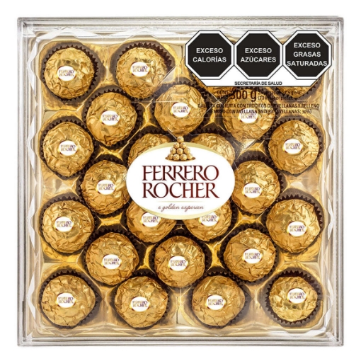 Imagen de Chocolate Ferrero Rocher Diamante  24 PZS