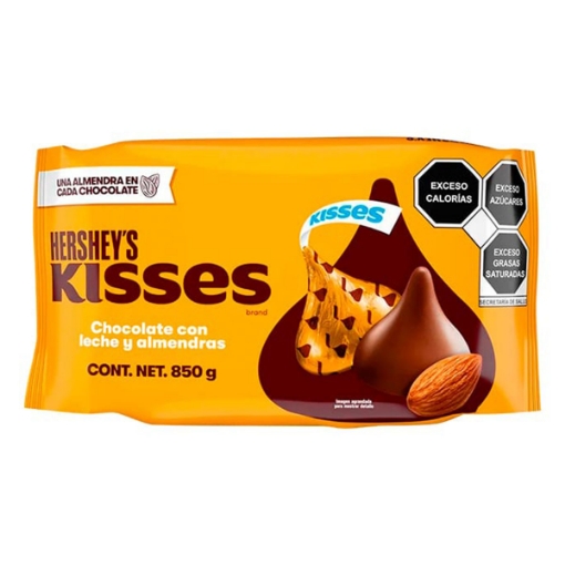 Imagen de Chocolate Kisses Con Leche Y Almendras  850 GRS