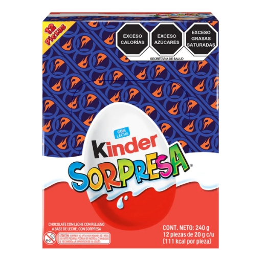 Imagen de Huevitos Kinder Sorpresa Hotwheels  12 PZS