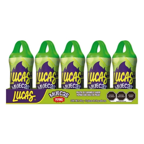 Imagen de Paleta Lucas Muecas Pepino 10 Gr 10 PZS