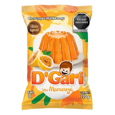 Imagen de Gelatina D'Gari Maracuya 120 GRS