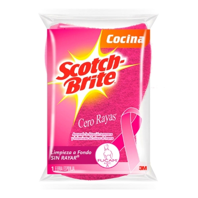 Imagen de Fibra Scotch Bri Cero Rayas Rosa Med 1 PZS