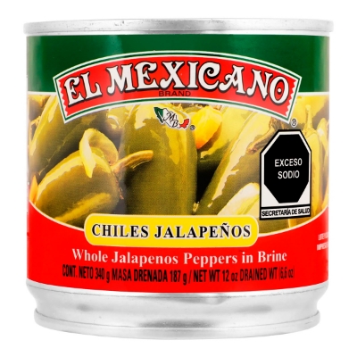 Imagen de Chiles El Mexicano Rajas 340 GRS