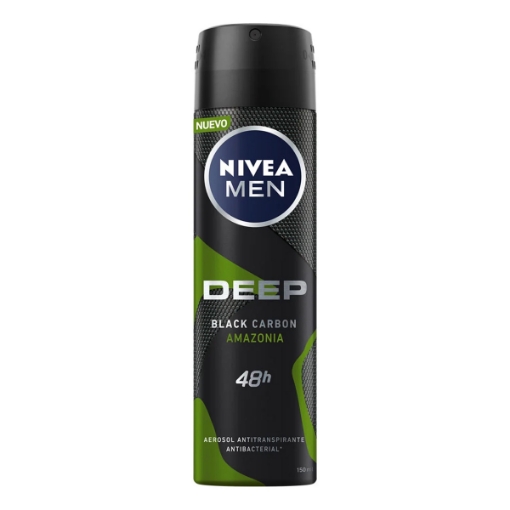 Imagen de Desodorante Nivea Men Aerosol Deep Amazonia Antitranspirante  150 MLL