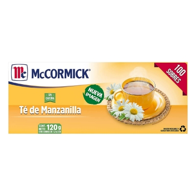 Imagen de Té Mccormick Manzanilla 100 PZS