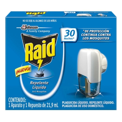 Imagen de Repelente Liquido Raid 30 Noches+Aparato 21.9 MLL