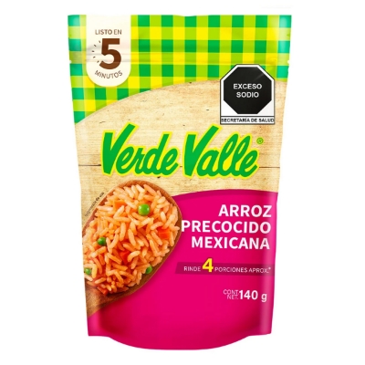 Imagen de Arroz Verde Valle Precocido A La Mexicana 140 GRS