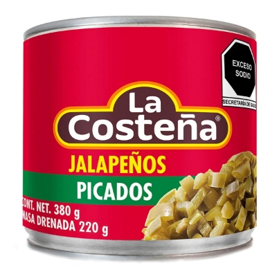 Imagen de Chiles Jalapeño Picados La Costeña 380 GRS