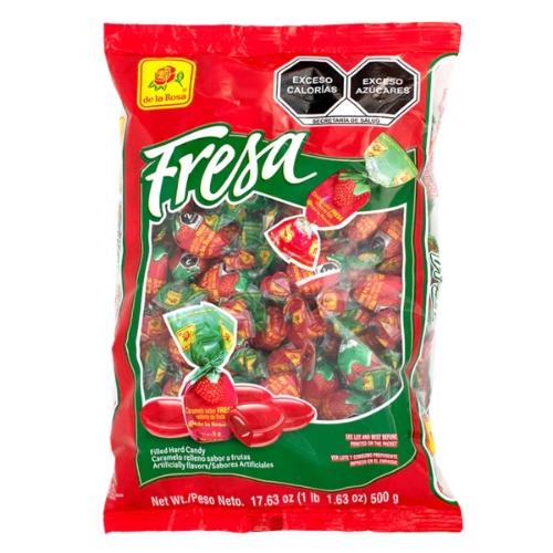 Imagen de Caramelo De La Rosa Relleno De Fresa  500 PZS