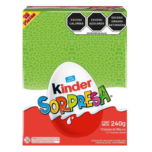 Imagen de Chocolate Kinder Sorpresa Animales  12 PZS