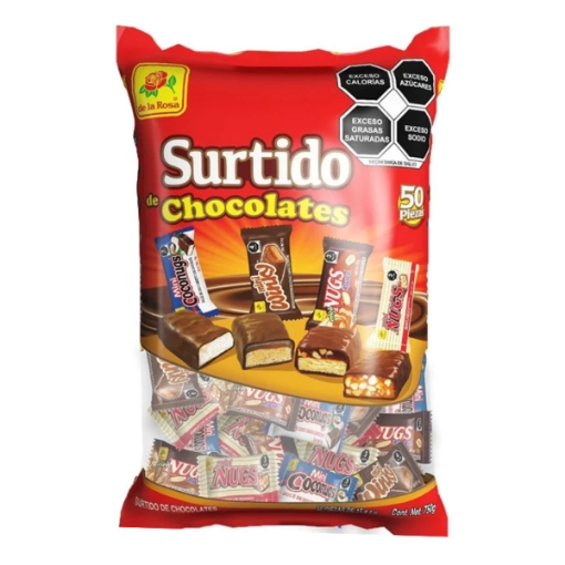 Imagen de Chocolate La Rosa Surtido Mini  50 PZS