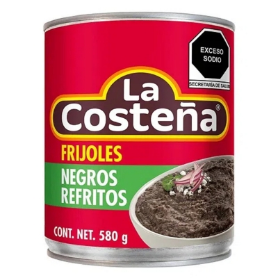 Imagen de Frijol La Costeña Negros Refritos 580 GRS