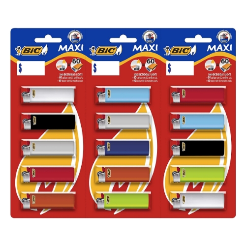 Imagen de Encendedor Bic Cartera Surtida  15 PZS