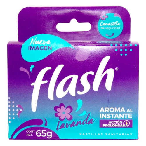 Imagen de Pastilla Sanitaria  Flash Lavanda 65 GRS