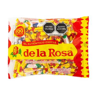 Imagen de Chicles La Rosa Moño Surtido 100 PZS