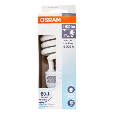 Imagen de Foco Osram Espiral 27W R110W Luz Blanca 1 PZS