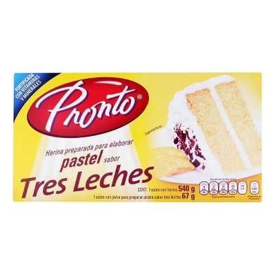 Imagen de Harina Pastel Pronto Tres Leches 607 GRS