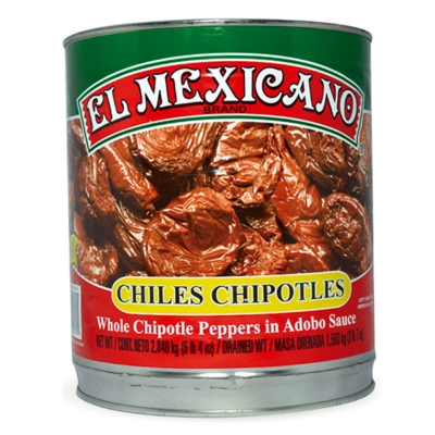 Imagen de Chiles Chipotles El Mexicano 2.84 KGS