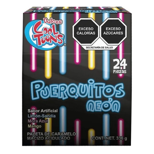 Imagen de Paleta Puerquitos Neon Cool Toons 24 PZS