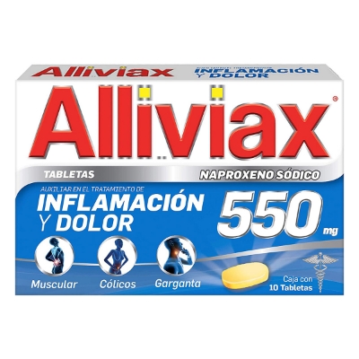 Imagen de MEDICAMENTO Alliviax 550 20 PZS