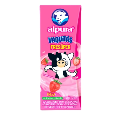 Imagen de Leche Alpura Vaquitas Fresa 200 MLL