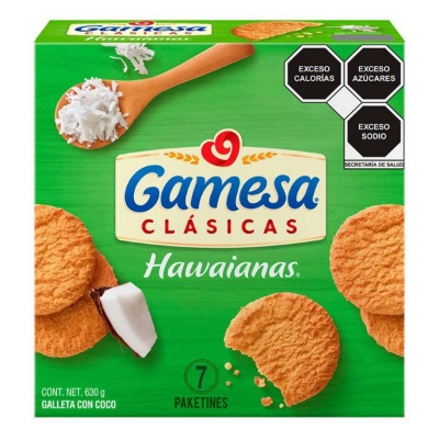 Imagen de Galleta Gamesa Hawaianas 630 GRS