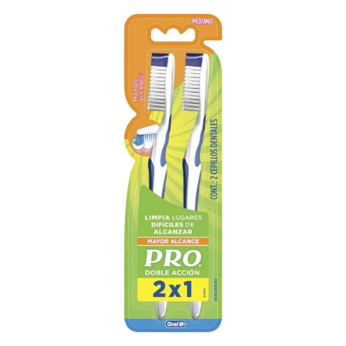 Imagen de Cepillo Dental Pro Doble Accion 6 M 2X1  2 PZS