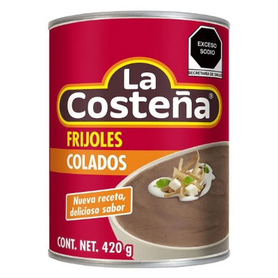 Imagen de Frijoles La Costeña Negros Refritos 400 GRS