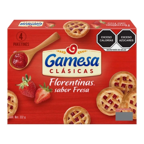 Imagen de Galletas Florentinas Fresa  332 GRS