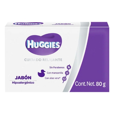 Imagen de Jabon De Tocador Huggies Relajante 80 GRS